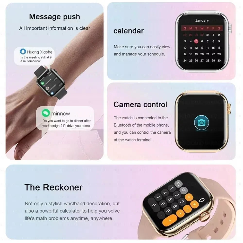 NUEVO Reloj Inteligente Serie 10 con Pantalla HD, Esfera Personalizable, Carga Inalámbrica, Llamadas Bluetooth, NFC, GPS, para Hombres y Mujeres, Compatible con iOS y Android.