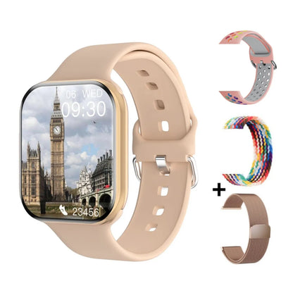 NUEVO Reloj Inteligente Serie 10 con Pantalla HD, Esfera Personalizable, Carga Inalámbrica, Llamadas Bluetooth, NFC, GPS, para Hombres y Mujeres, Compatible con iOS y Android.