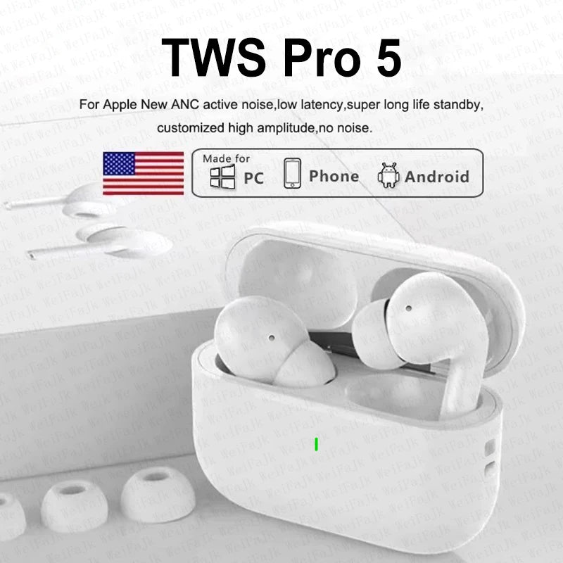 Para Apple original AIRP0DS-PR0 inalámbrico Bluetooth auriculares en auriculares deportes Cancelación de ruido auriculares para xiaomi iPhone auriculares.
