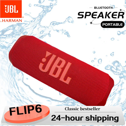 Altavoz Bluetooth Inalámbrico Portátil JBL Flip 6, Resistente al Agua IPX7, Sonido Estéreo para Exteriores, Bajos Mejorados, Tweeter Independiente para Música
