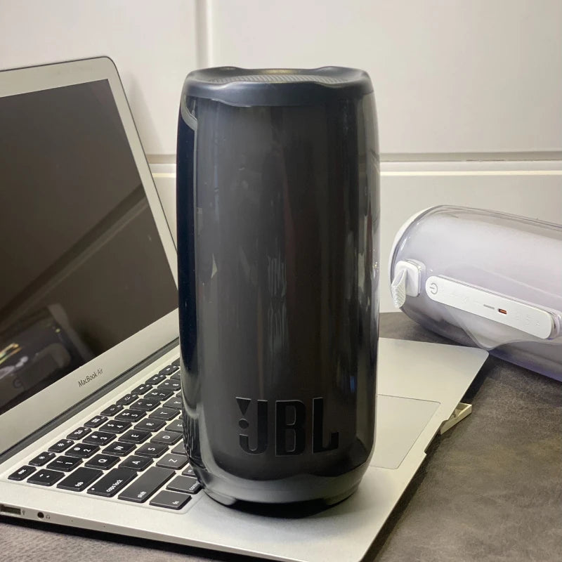 Altavoz Bluetooth Portátil JBL Pulse 5, Subwoofer Inalámbrico para Exteriores con Resistencia al Agua IP67, Espectáculo de Luces LED de 360 Grados, Bajos Profundos