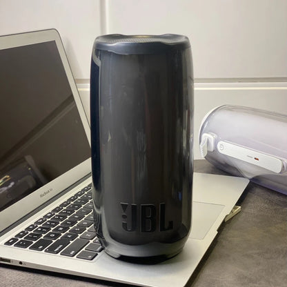 Altavoz Bluetooth Portátil JBL Pulse 5, Subwoofer Inalámbrico para Exteriores con Resistencia al Agua IP67, Espectáculo de Luces LED de 360 Grados, Bajos Profundos