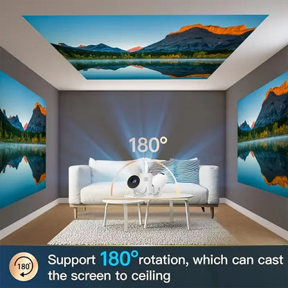 Proyector portátil Full HD 1080P HY300 Tecnología de rotación de 270 grados Compatibilidad multidispositivo Entrada USB HDMI Proyector de víde