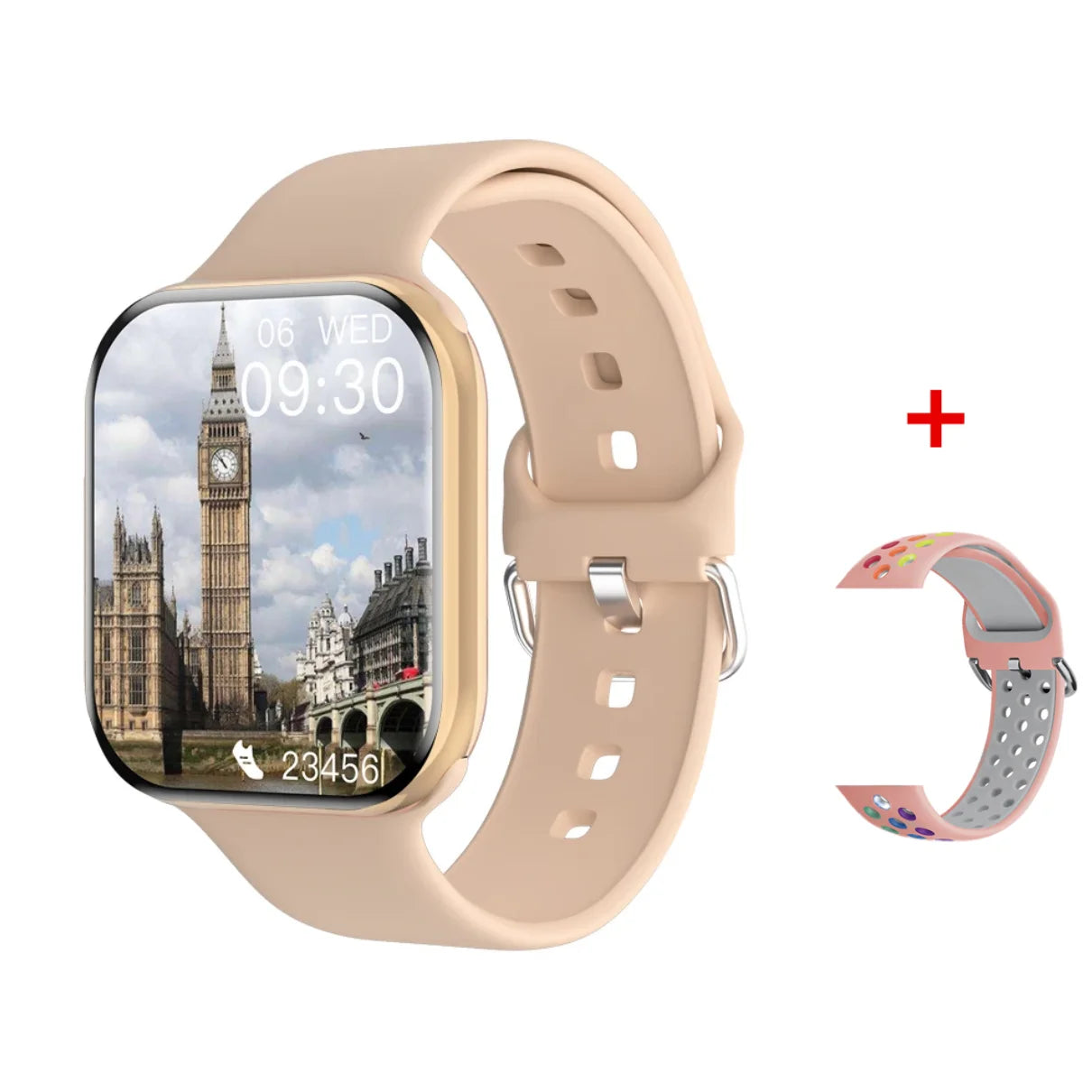 NUEVO Reloj Inteligente Serie 10 con Pantalla HD, Esfera Personalizable, Carga Inalámbrica, Llamadas Bluetooth, NFC, GPS, para Hombres y Mujeres, Compatible con iOS y Android.