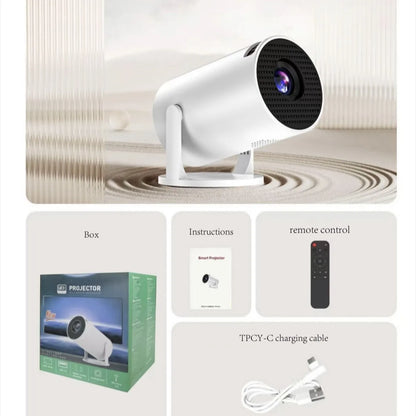 Proyector portátil Full HD 1080P HY300 Tecnología de rotación de 270 grados Compatibilidad multidispositivo Entrada USB HDMI Proyector de víde